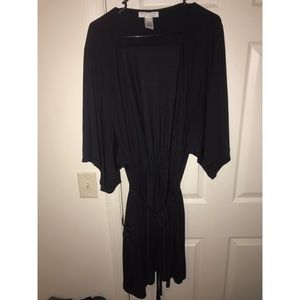 Black wrap cardigan